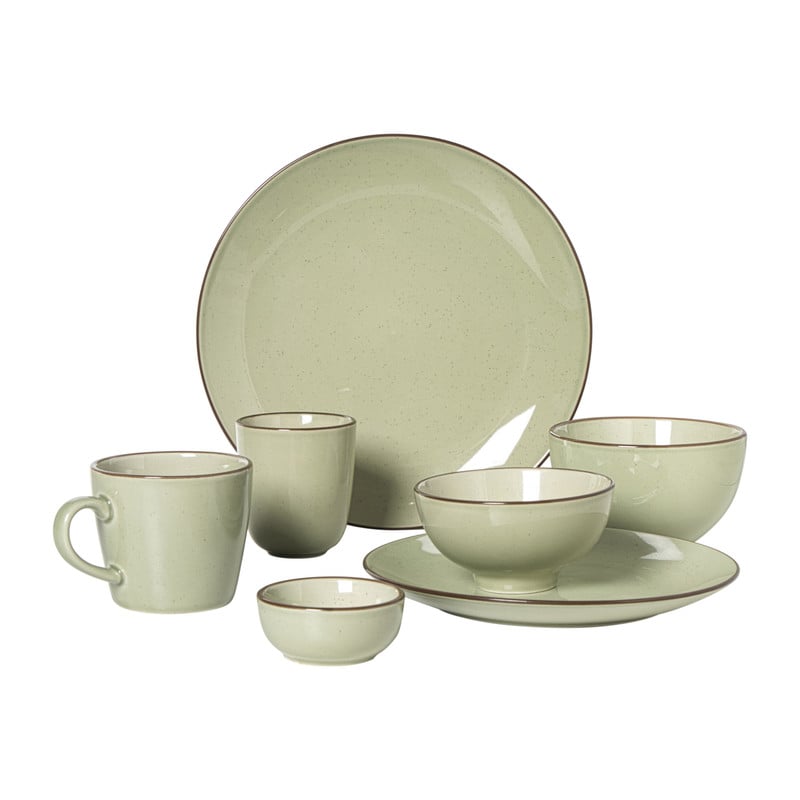 Dinerbord Emma - lichtgroen - ø25.5x2.5 cm