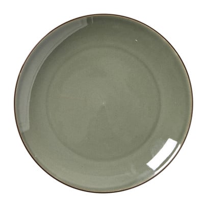 Dinerbord Emma - donkergroen - ø26.8x2.5 cm