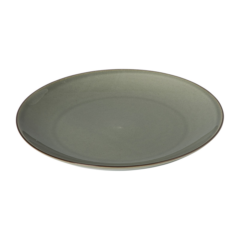Dinerbord Emma - donkergroen - ø25.5x2.5 cm