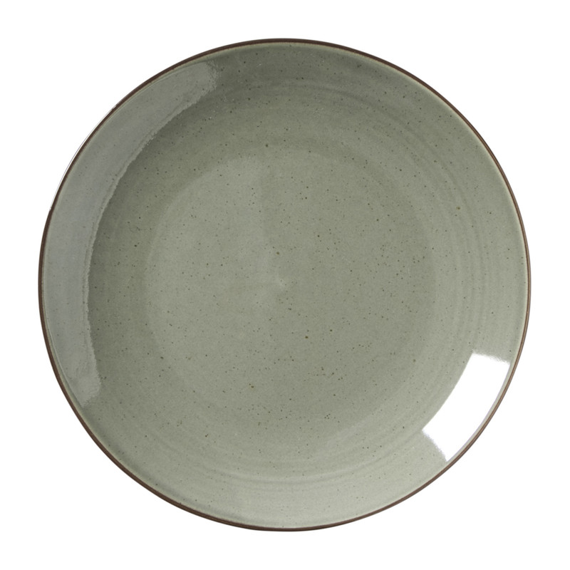 Ontbijtbord Emma - donkergroen - ø21x2.5 cm