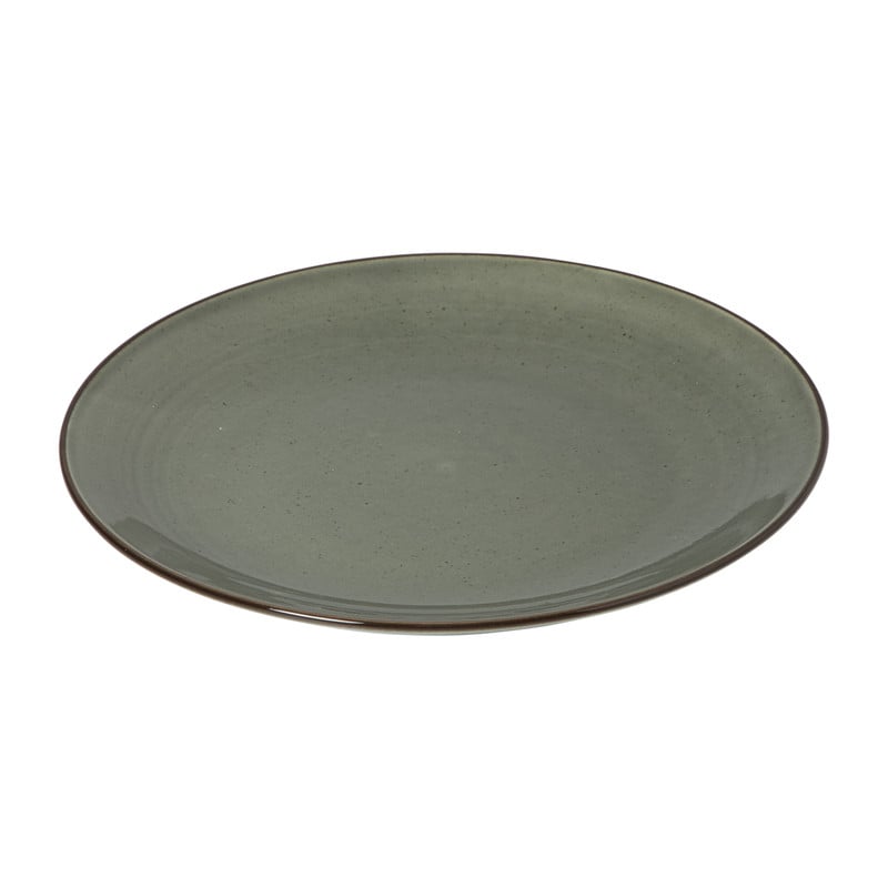 Ontbijtbord Emma - donkergroen - ø21x2.5 cm