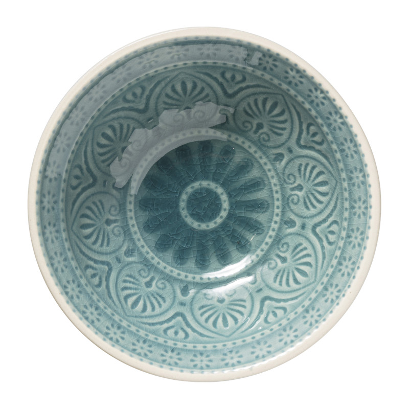 Schaal Yasmine - blauw - 11.5 cm