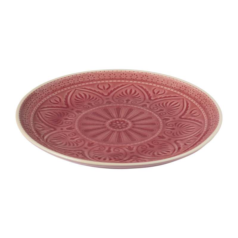 Dinerbord Yasmine - roze - 25.5 cm