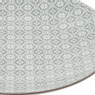 Dinerbord Ikat bloem - 26 cm - grijs