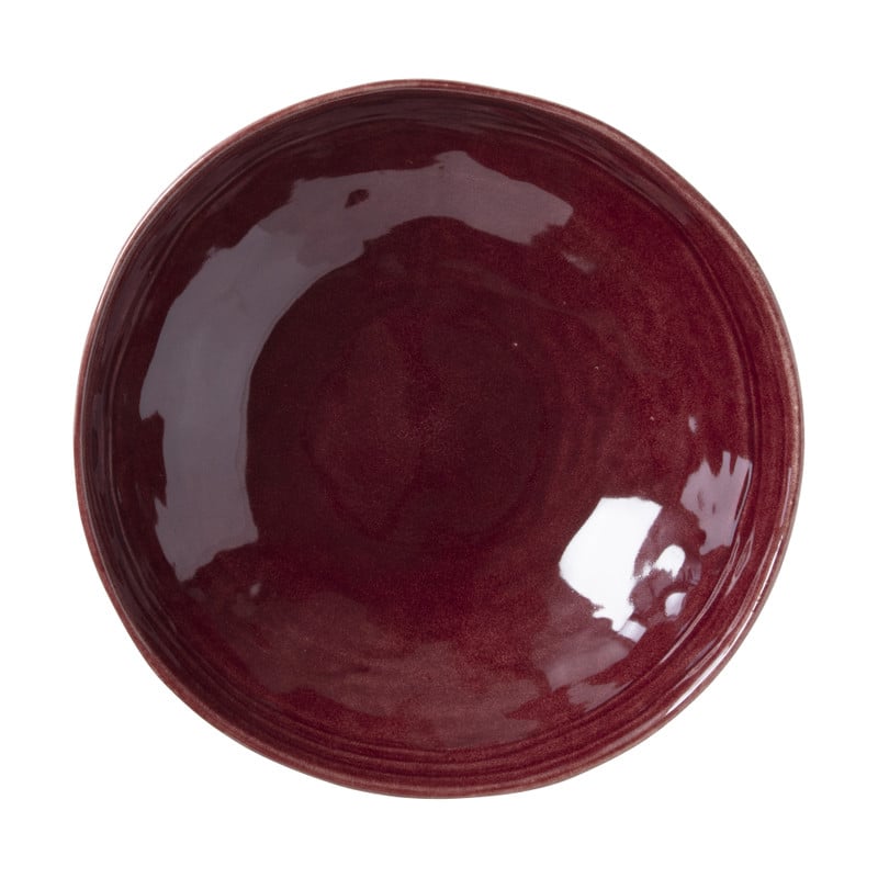 Schaal Toscane - bordeauxrood - ø30x9 cm