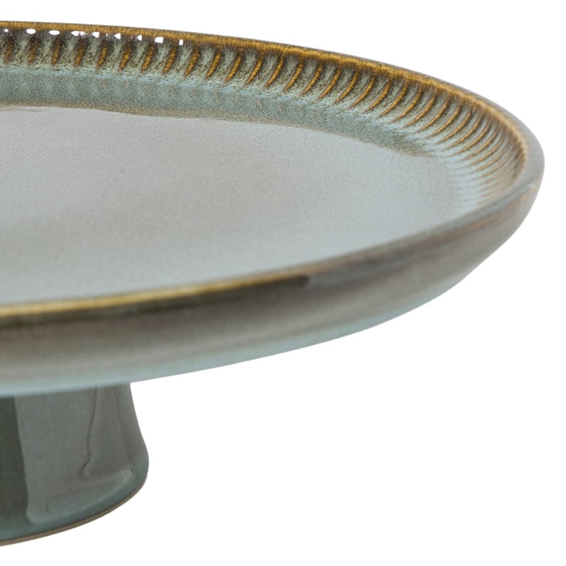 Taartplateau Toscane - groen - ø30x8 cm