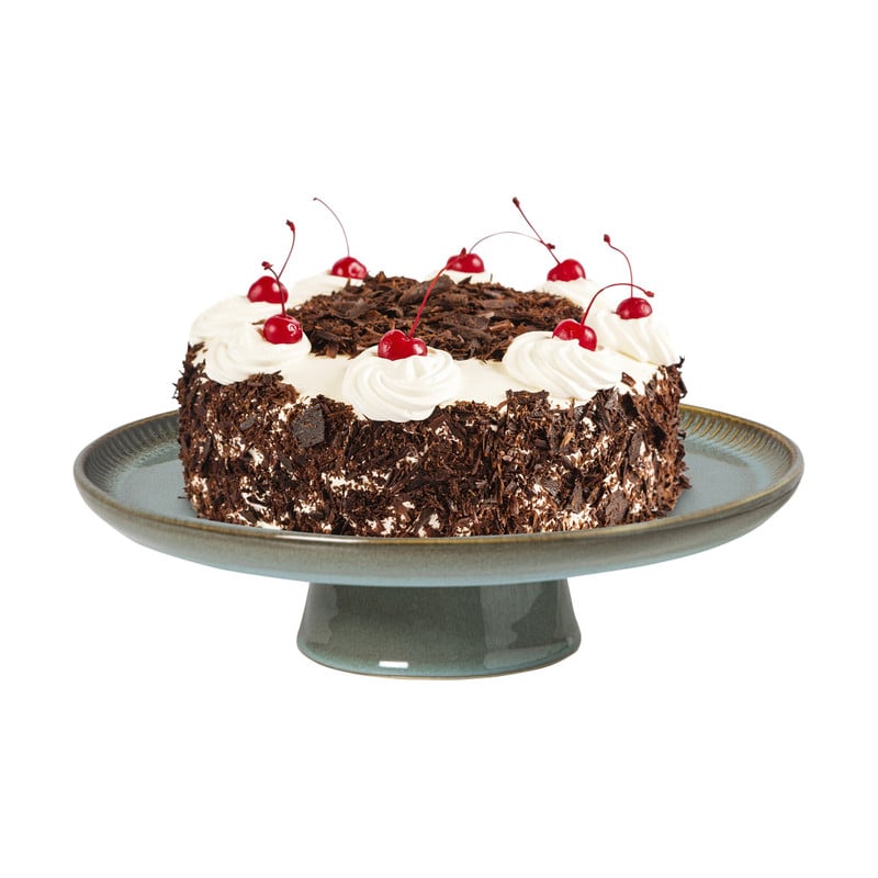 Taartplateau Toscane - groen - ø30x8 cm