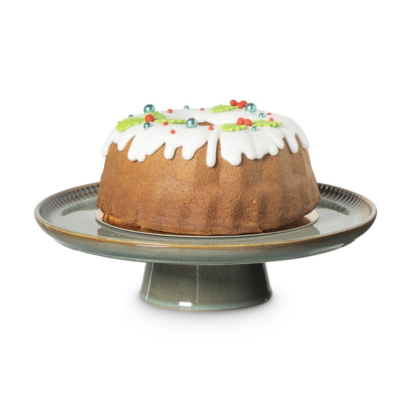 Taartplateau Toscane - groen - ø30x8 cm