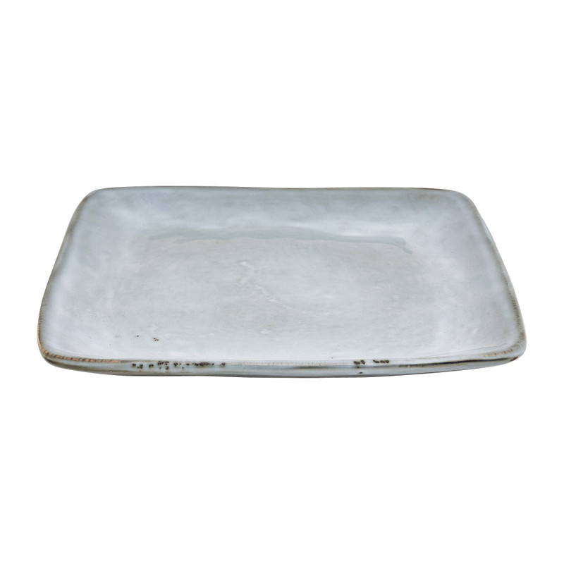 Vierkant bord Toscane - lichtblauw - 20x20 cm 