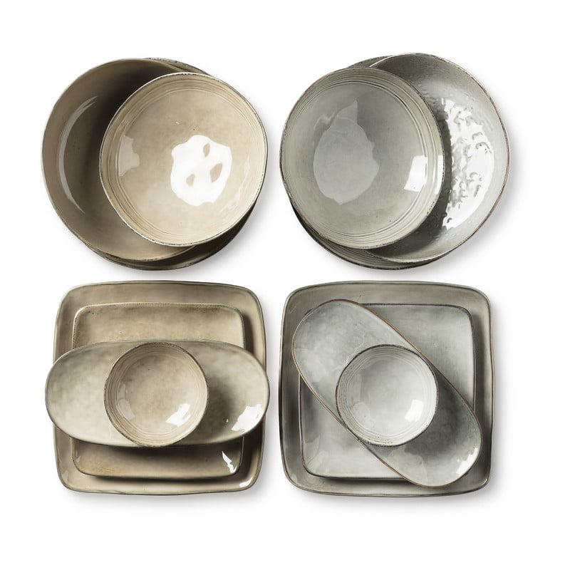 Schaal ovaal Toscane - beige - 25.5 cm 