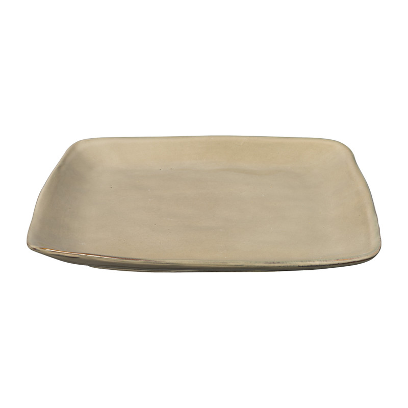 Vierkant bord Toscane - beige - 25x25 cm 
