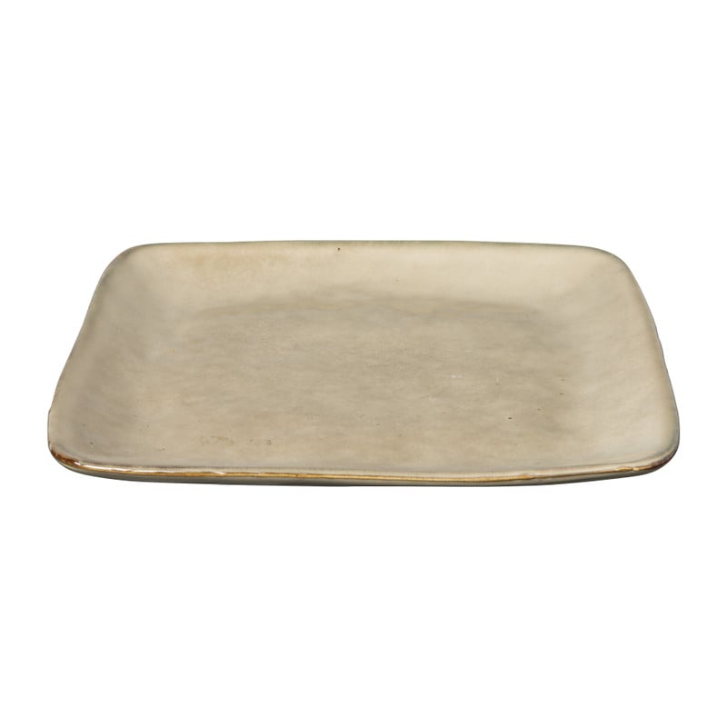Vierkant bord Toscane - beige - 20 cm 