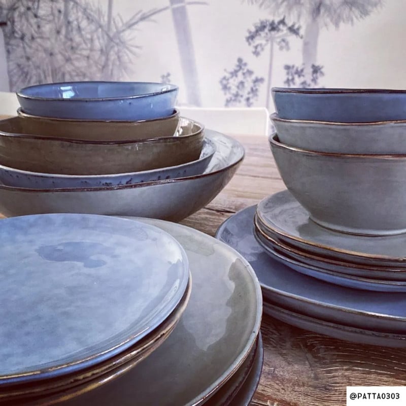 Schaal Toscane - donkerblauw - 24 cm 