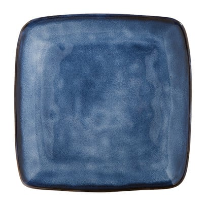 Vierkant bord Toscane - donkerblauw - 25x25 cm 