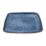 Vierkant bord Toscane - donkerblauw - 25 cm 