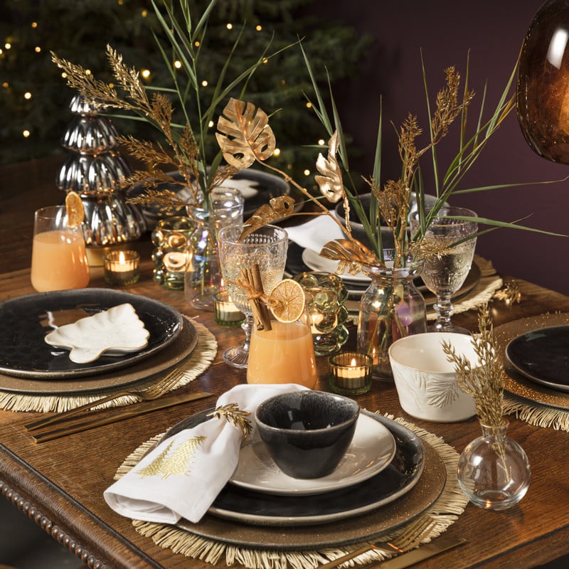 Dinerbord Toscane - zwart - ø28 cm