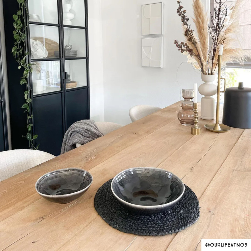 Schaal Toscane - zwart - ø24 cm