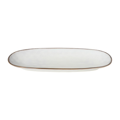 Bord ovaal Toscane - wit - 25.5x12 cm