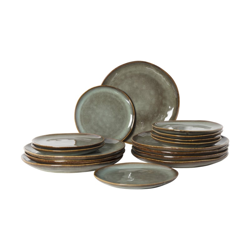 Serviesset Toscane - lichtgroen - 32-delig - 8 persoons