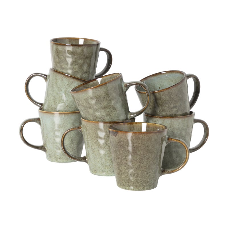 Serviesset Toscane - lichtgroen - 32-delig - 8 persoons