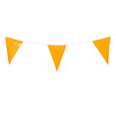 Vlaggenlijn oranje - 10 meter 