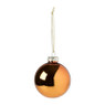 Kerstbal oranje - diverse varianten - ø7 cm
