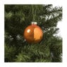Kerstbal oranje - diverse varianten - ø7 cm