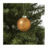 Kerstbal oranje - diverse varianten - ø7 cm
