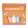 Stoepkrijt - rood/wit/blauw/oranje - set van 5