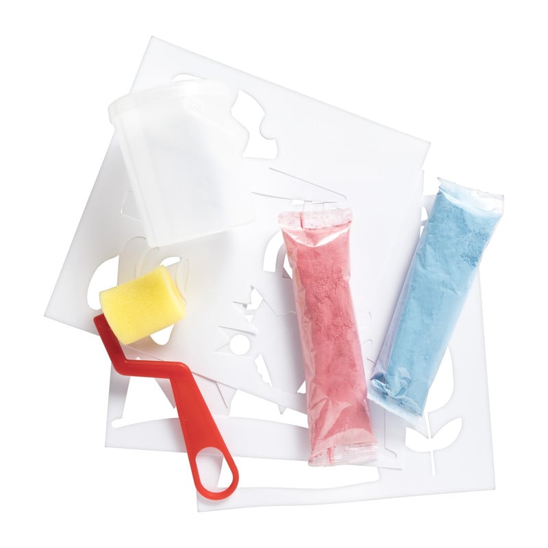 Krijtverf set - met sjablonen