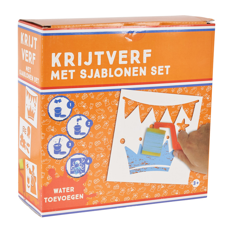 Krijtverf set - met sjablonen