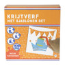 Krijtverf set - met sjablonen