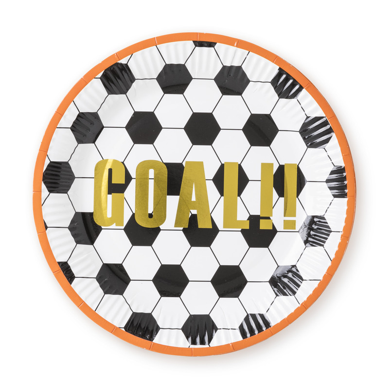 Bord Goal! - set van 12 - ø25 cm