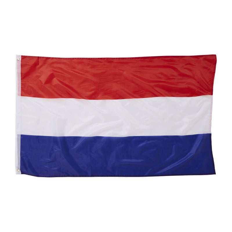 Nederlandse vlag - rood/wit/blauw - 90x150 cm 
