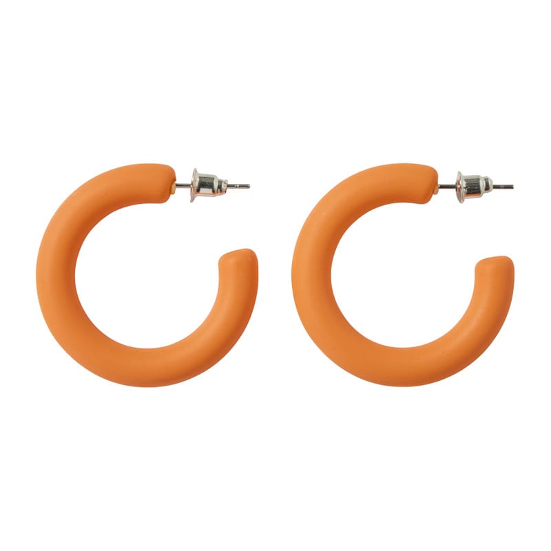 Oorbellen cirkel - oranje 