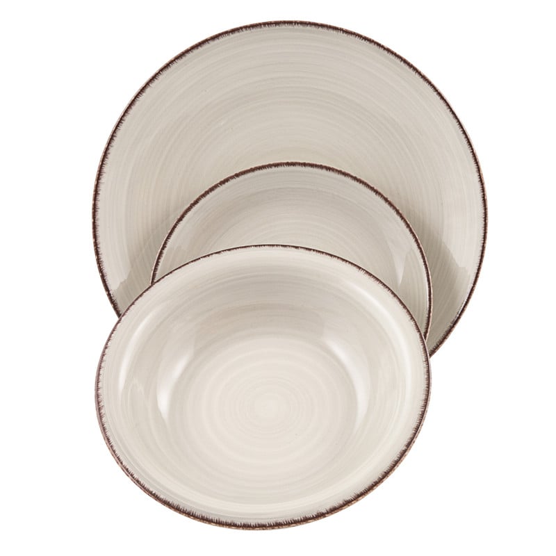 Serviesset nature - 18-delig - 6 persoons