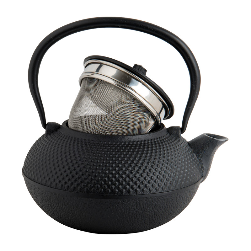Japanse theepot - zwart - 1.5 liter