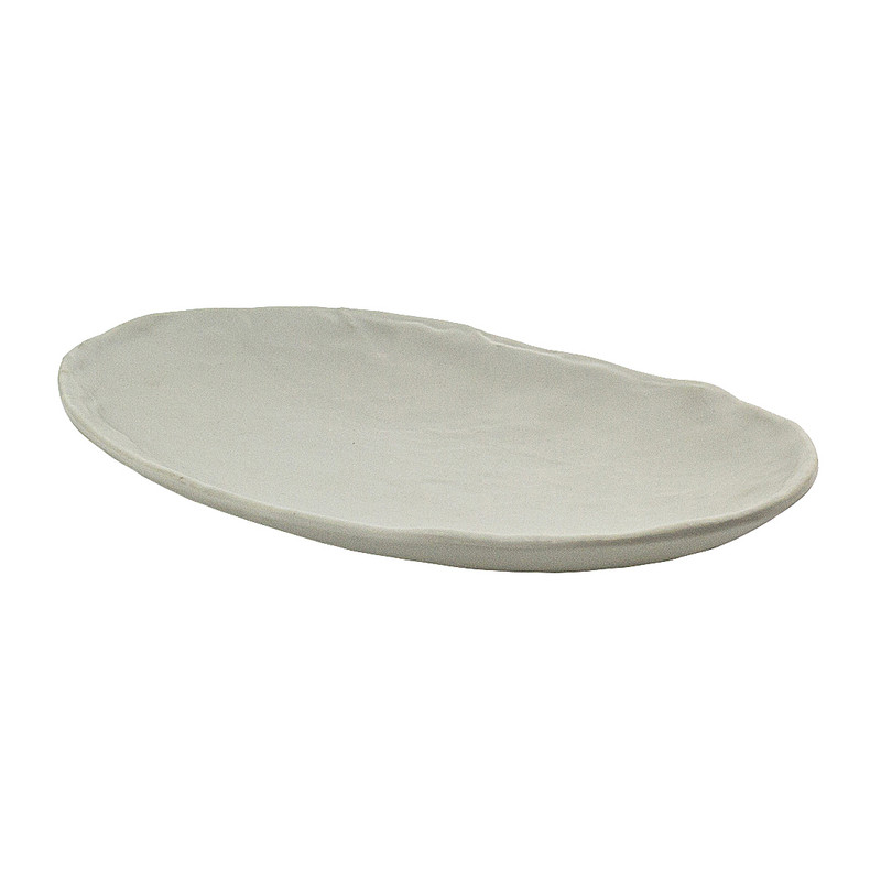 Schaal ovaal - zand - 23x14 cm