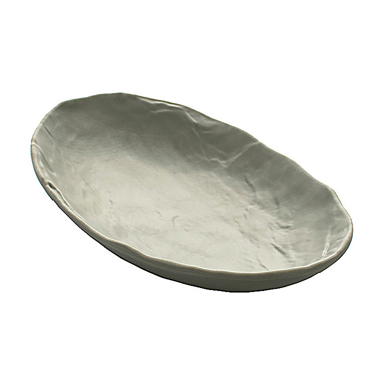 Schaal ovaal - zand - 26x15,5 cm