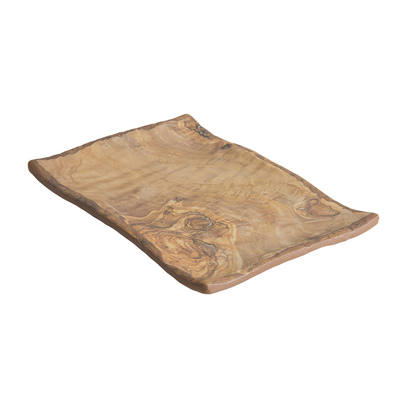 Schaal - houtkleur - 13,5x10 cm