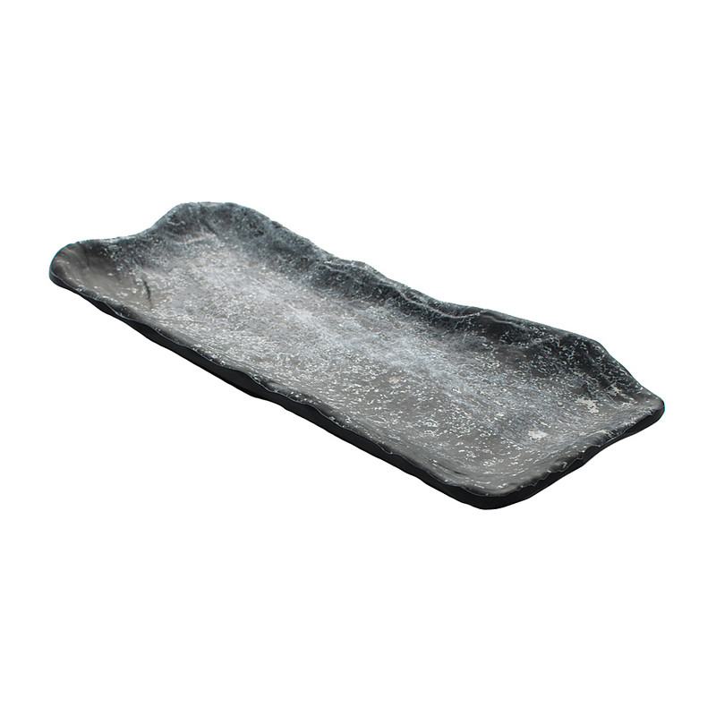 Schaal - grijs robuust - 27x11 cm