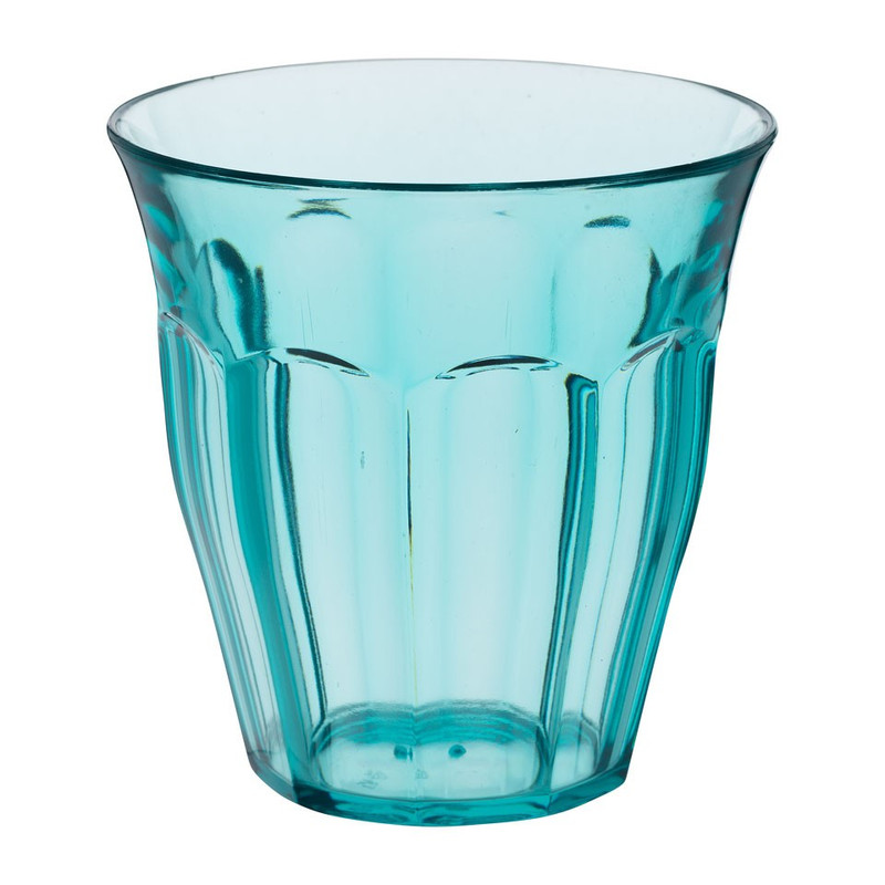 Beker met facetten - 22. 5 cl - blauw