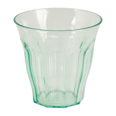 Beker met facetten - groen - 250 ml