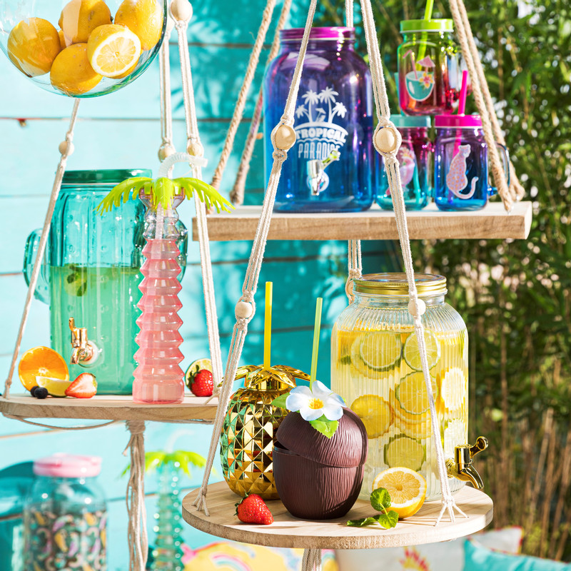 Drinkbeker palmboom - diverse kleuren - 500 ml