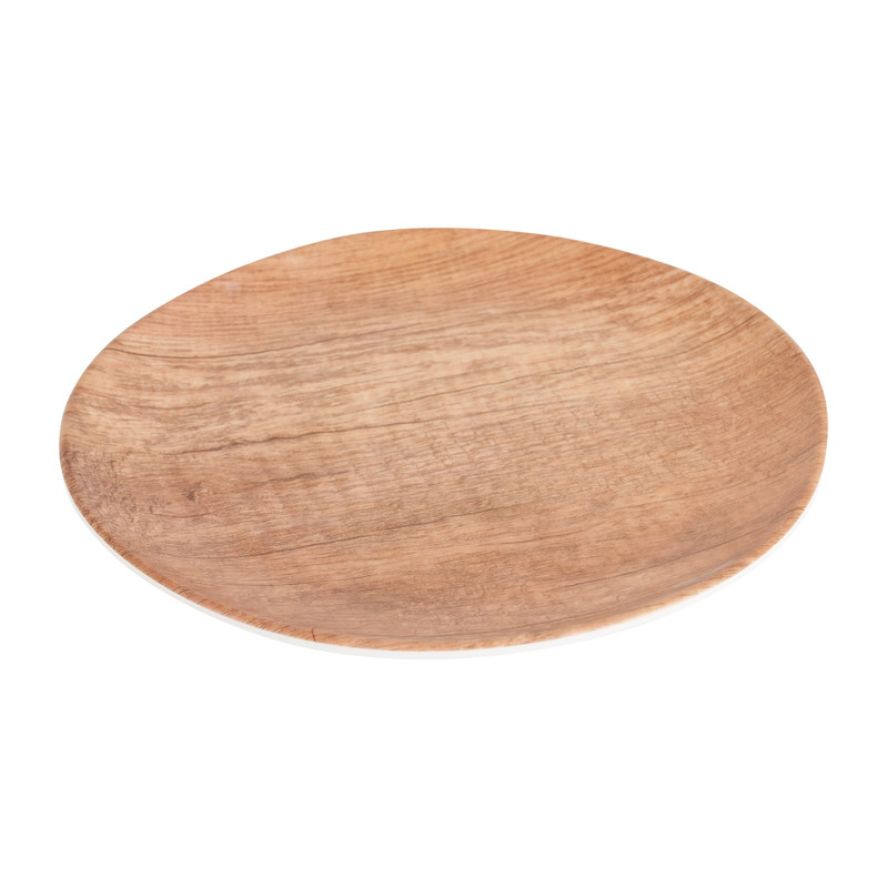 Bord Saar - bruin - ø23 cm