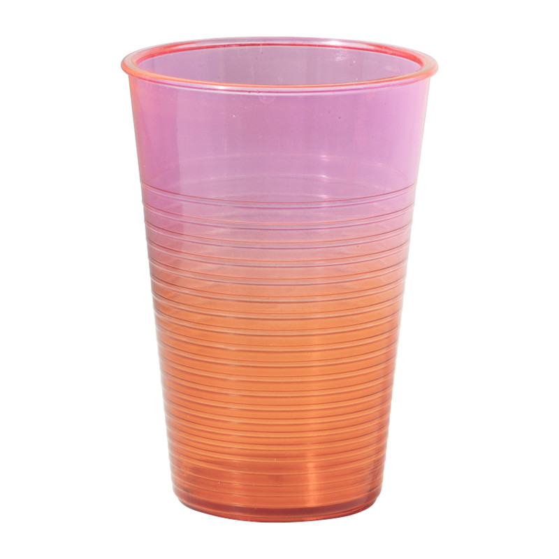 Drinkbeker regenboog - roze/rood - 150 ml