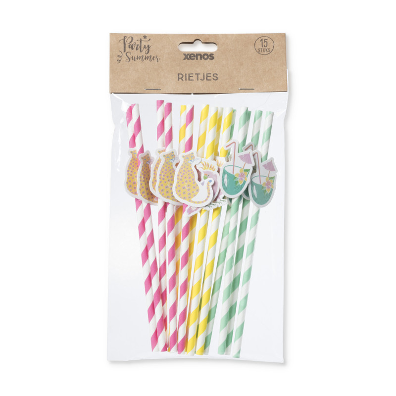 Rietjes - funky summer - set van 15
