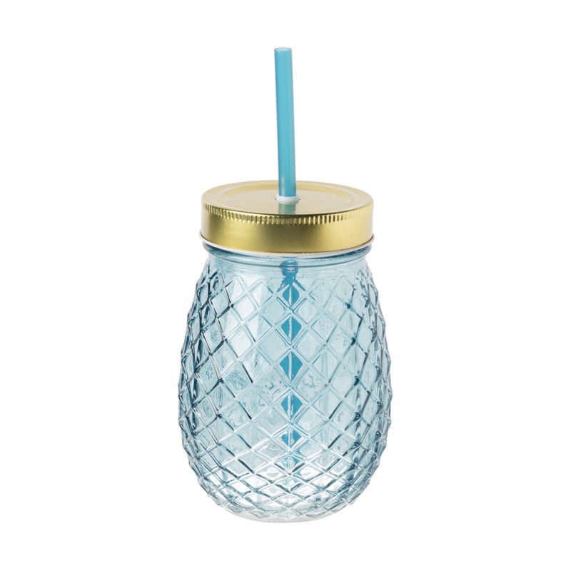 Mason jar - blauw