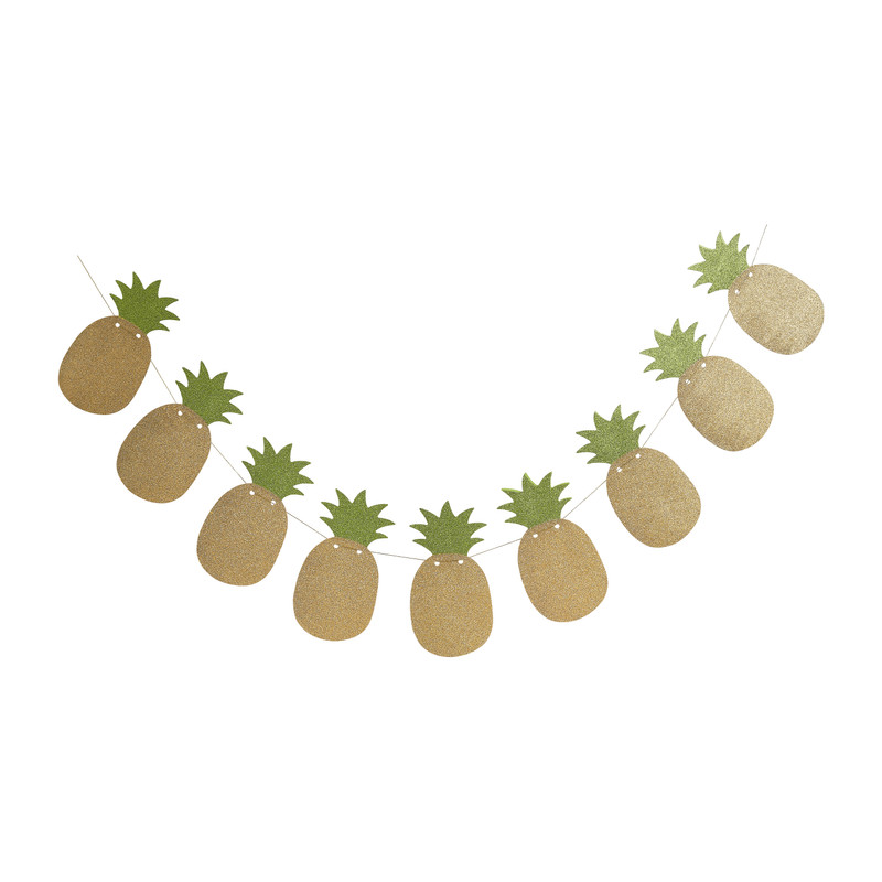 Vlaggenlijn ananas - 2,5 meter