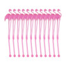 Cocktail roerstaafjes - flamingo - set van 12